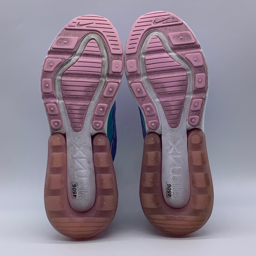 Nike Air Max 270 GS Purple‎ Teal Running Shoes BV1236-400 Youth 5.5Y Women’s 7 - Picture 4 of 10